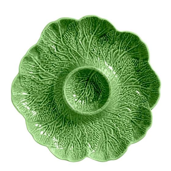 Imagem de Petisqueira de Cerâmica Couve Verde 35CM