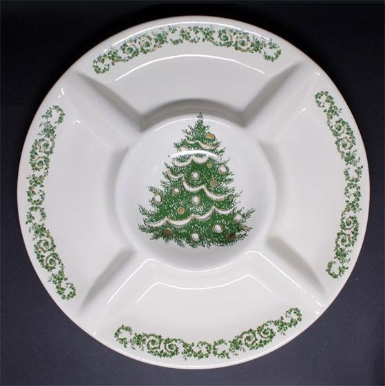 Imagem de Petisqueira De Cerâmica Gde. Arvore De Natal Verde 34 x 3cm