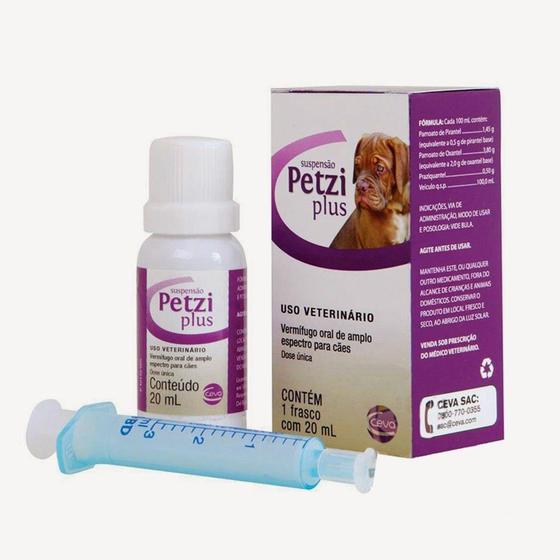 Imagem de PETZI PLUS SUSPENSÃO - frasco com 20ml - Ceva