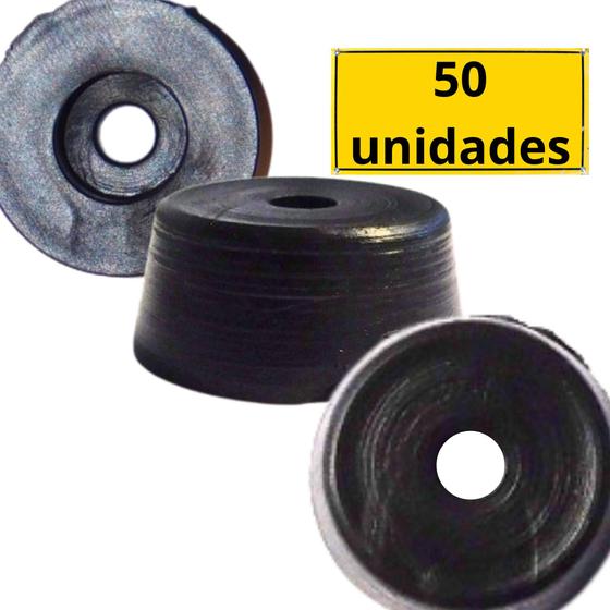 Imagem de Pézinho Borracha para Guarda Roupa Sofá Cadeira Kit c/ 50 uni