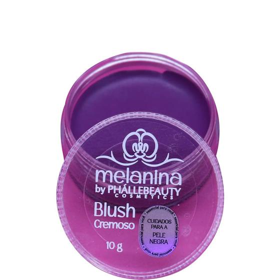 Imagem de Phállebeauty Melanina - Blush Cremoso Bochechas e Lábios Pele Negra 10g