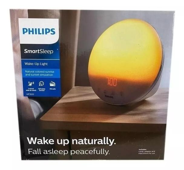 Imagem de Philips Smartsleep Despertador Simulação Colorida Nascer Sol