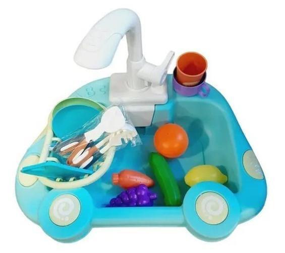 Imagem de Pia Aqua Magic Torneirinha Sai Água Cozinha Infantil Brincar