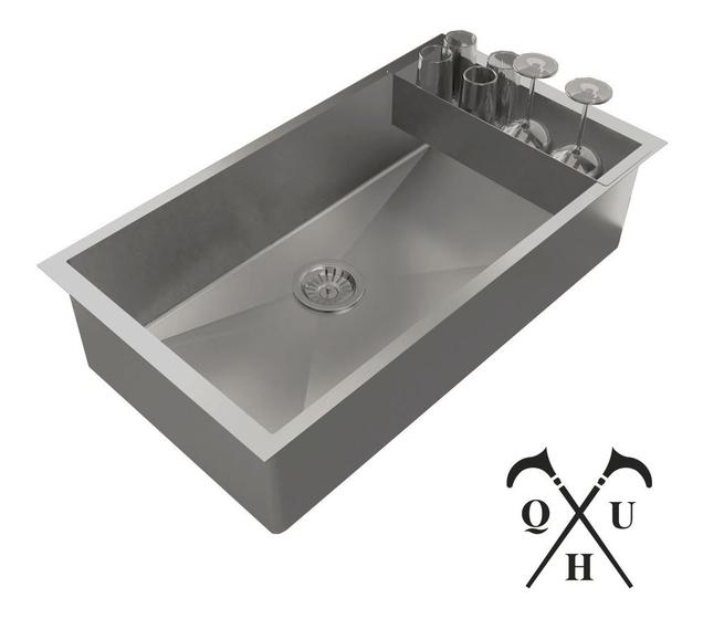 Imagem de Pia Cuba Aço Inox C/ Escorredor C/ Valvula 70x40