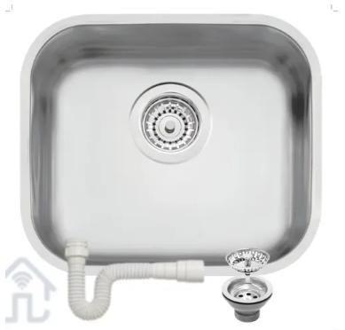 Imagem de Pia Cuba CozinhaTramontina Lavínia Inox 40x34x17 Acetinada C/Sifão