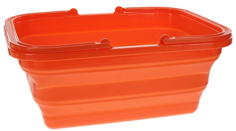 Imagem de Pia Dobrável Just FlexWare 8,5L - Lavatório Portátil Laranja