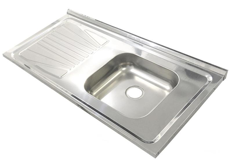 Imagem de Pia Inox Fabrinox PSD1000D 100x52cm, cuba direita