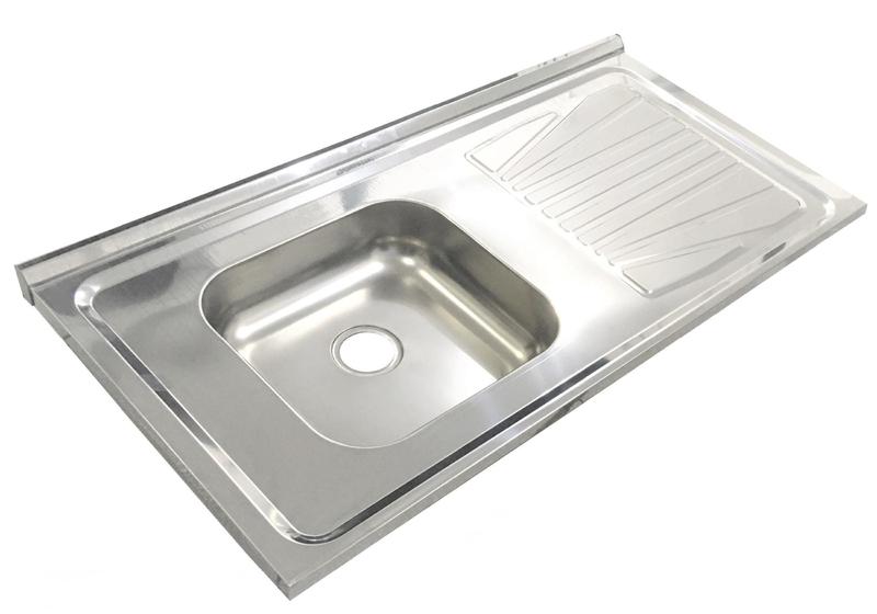 Imagem de Pia Inox Fabrinox PSD1000E 100x52cm, cuba esquerda