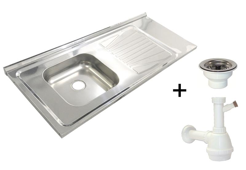 Pia Inox Fabrinox PSD1200E 120x52cm, cuba esquerda, válvula e sifão Menor preço em Pia Inox Fabrinox PSD1200E 120x52cm, cuba esquerda, válvula e sifão