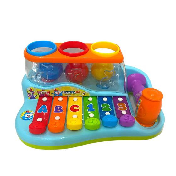 Imagem de Pianinho Bate e Toca - Galinha Pintadinha Mini - Pura Diversão - Yes Toys