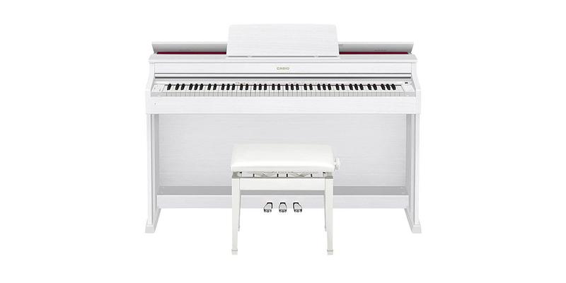 Piano Digital Casio Celviano Ap470 Branco C/Fonte E Banco Menor preço em Piano Digital Casio Celviano Ap470 Branco C/Fonte E Banco