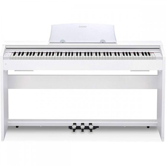 Imagem de Piano Digital Casio Privia PX-770 Branco Com Móvel