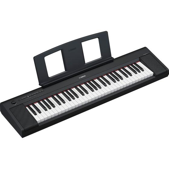 Imagem de Piano Digital NP 15B Piaggero Preto 61 Teclas com Fonte Bivolt Yamaha