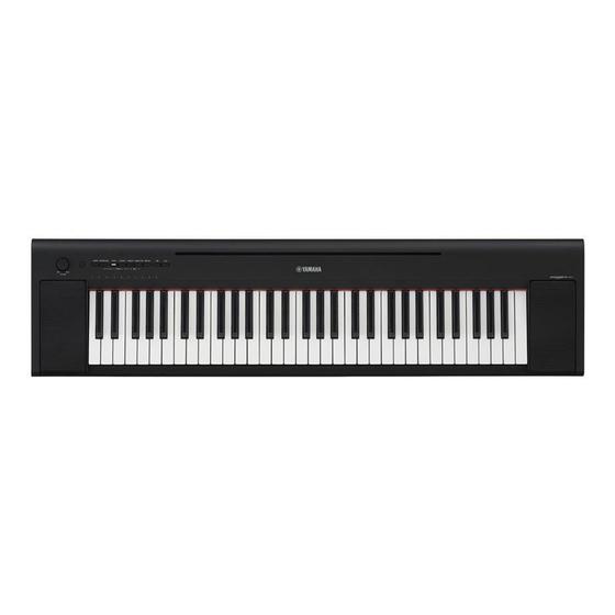 Imagem de Piano Digital Yamaha NP-15 NP15 Piaggero Preto Com Fonte