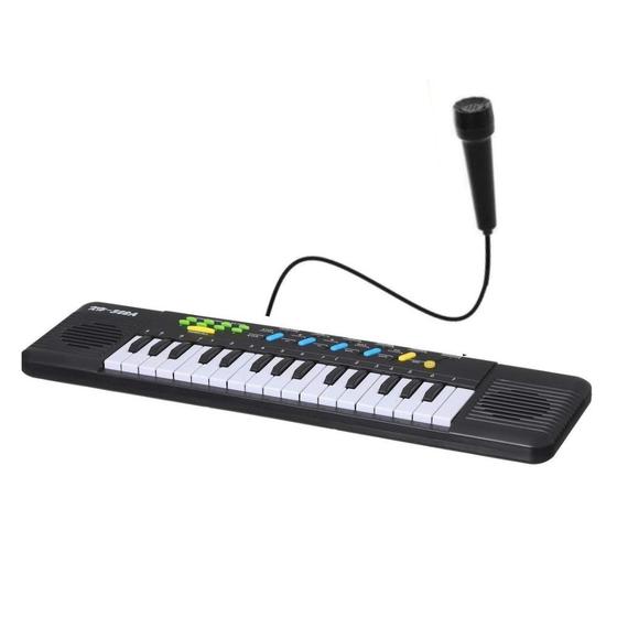 Imagem de Piano Educativo Com Microfone E Karaoke Infantil 32 Teclas