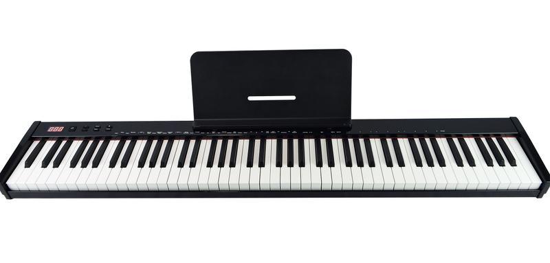Imagem de Piano Eletrônico 88 Teclas Arranjador Konix - PH88-S MIDI com Bateria Recarregável