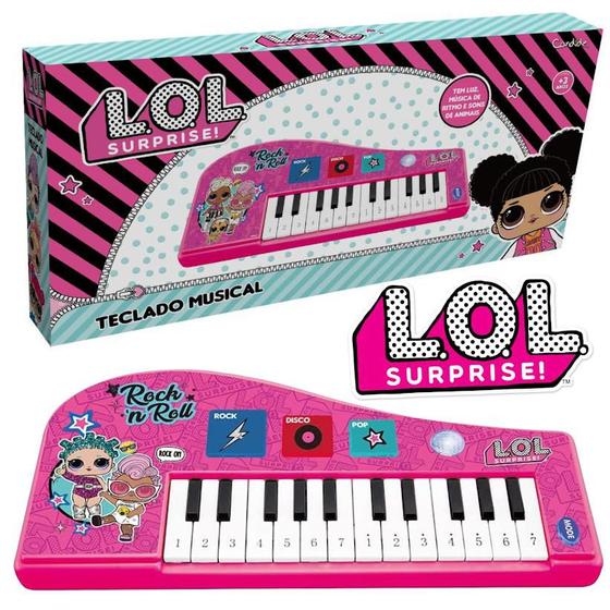 Imagem de Piano Musical Infantil LOL Surprise Rock Star