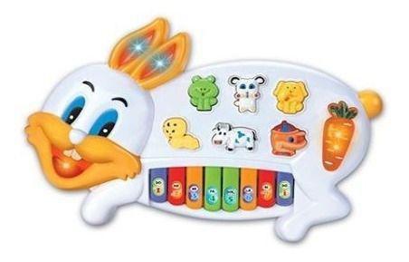 Imagem de Piano Musical Teclado Coelhinho Infantil Bebe