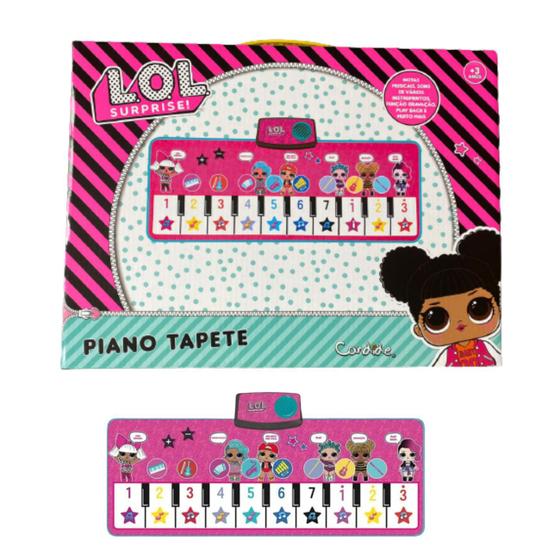 Imagem de Piano Tapete de Chão Musical Infantil Teclado Diversos Instrumentos L.O.L Surprise