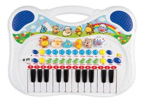 Imagem de Piano Teclado Musical Fazendinha Animal Infantil Bebê