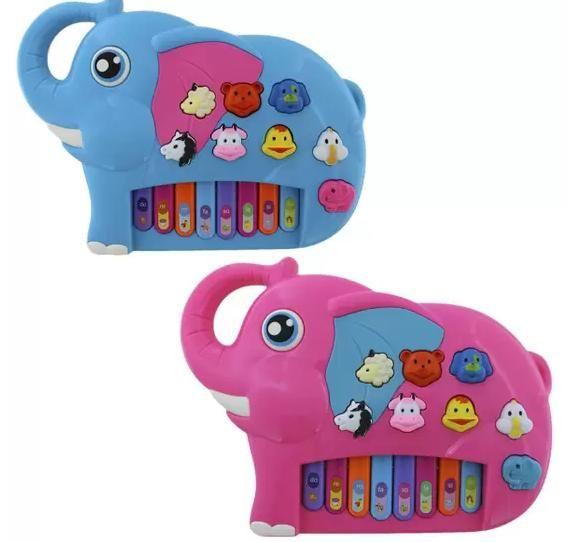 Imagem de Piano Teclado Musical Infantil Bebe Sons Bichos Animais .