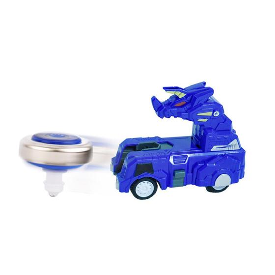 Pião Zip Zap Lançador Dino Tiger Car Azul 6294C DMToys DM Toys