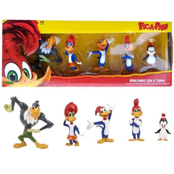 Pica-pau Brincando Com A Turma Set C/ 5 Figuras Original Dtc - Bonecos ...