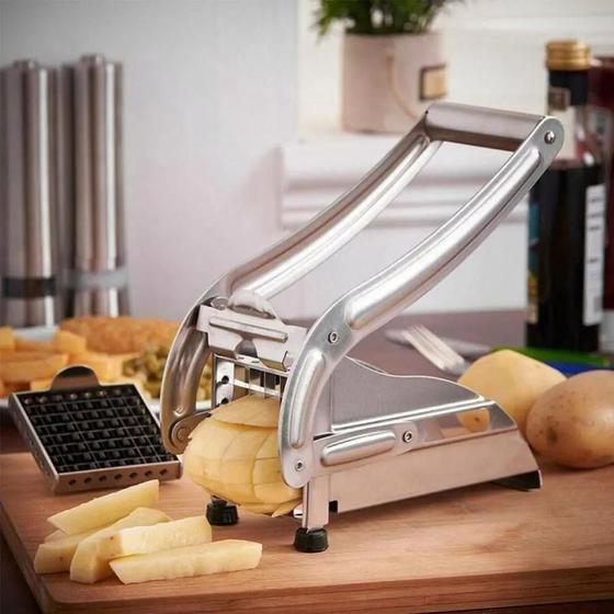 Picador Cortador Fatiador Legumes Fruta Batata Palito Profissional Industrial Menor preço em Picador Cortador Fatiador Legumes Fruta Batata Palito Profissional Industrial