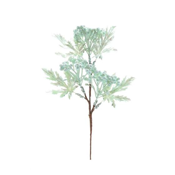 Imagem de Pick Com Folhas e Frutas Natalino - Verde Claro com Glitter - 1 unidade - Cromus - Rizzo
