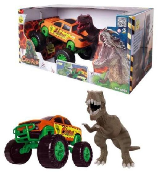 Imagem de Pick Up Cross Rex Atack  Com Dino - Samba Toys