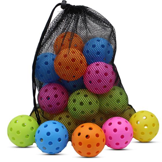 Imagem de Pickleball Balls Magicorange, pacote com 20, 40 furos ao ar livre