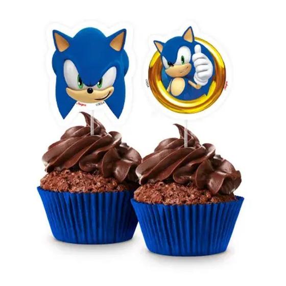 Imagem de Picks Decorativos Regina Sonic Video Game - 8 Unidades