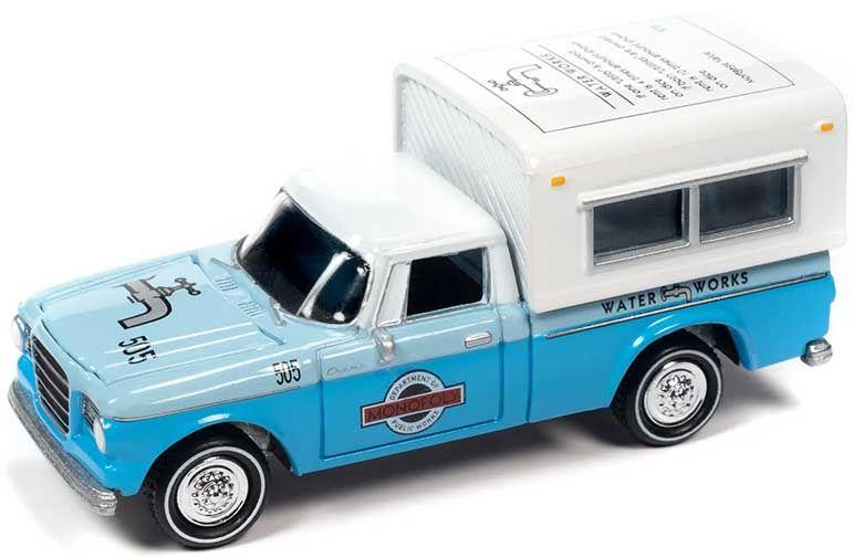 Imagem de Pickup Studebaker com camper Monopoly Johnny Lightning 1/64