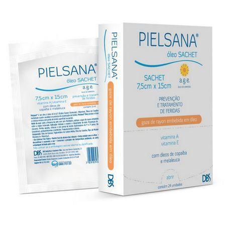 Imagem de Pielsana Gaze Rayon 7,5cm  x 15cm 5ml A.G.E Sachet Caixa C/24