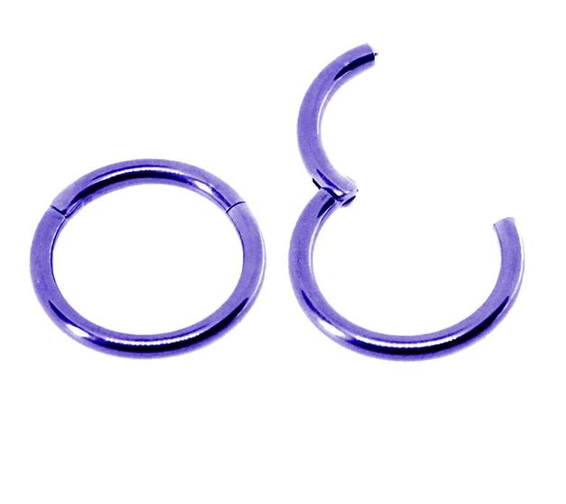 Imagem de Piercing Argola Articulada Click 1.2mm em Titânio Purple 22v