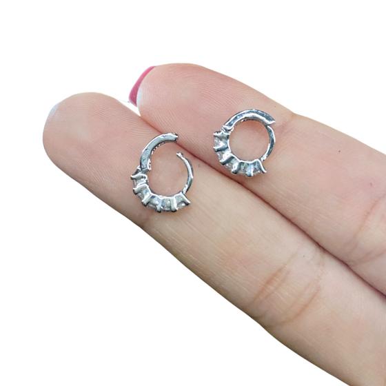 Imagem de Piercing Argola Clicker com Zircônia Cristal  8mm