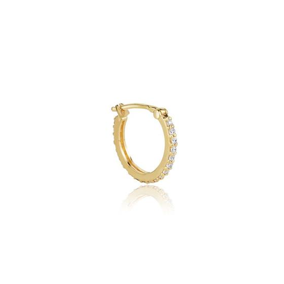 Imagem de Piercing de Argola Conch Em Ouro 18k Click Com Zircônias