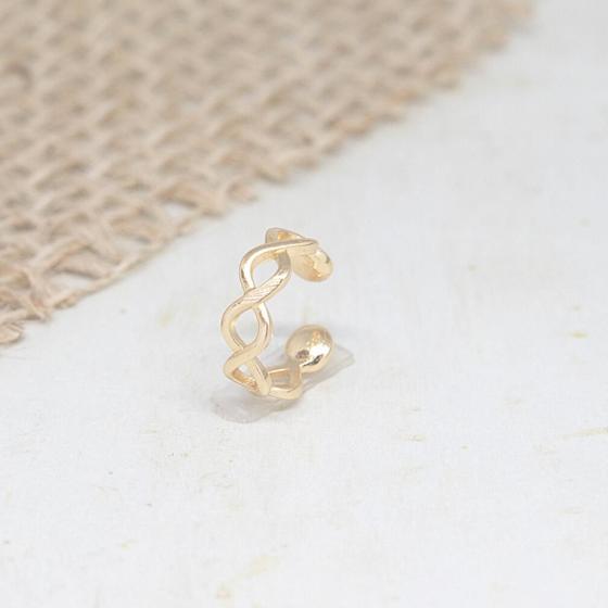 Imagem de Piercing fake Lantana infinito - folheado em ouro 18 k