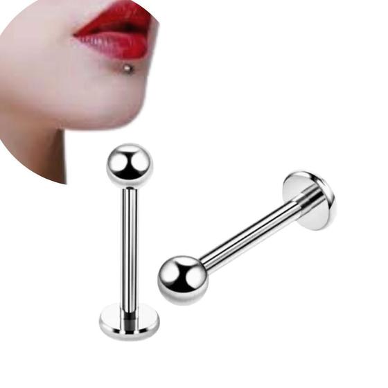 Imagem de Piercing Para Orelha Boca Tragus Cartilagem - Labret Aço