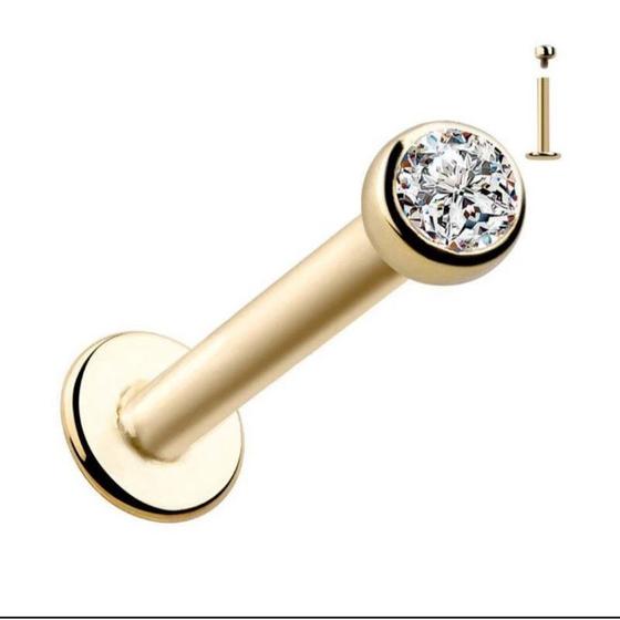 5 Petali Di Cristallo Fiore 16G Tanio G23 Filettatura Interna Labret - Foto 6