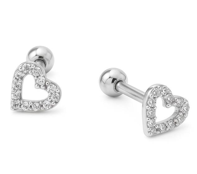 Imagem de Piercing Reto Coração com Zircônias