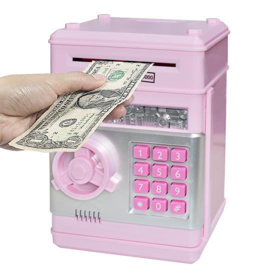 Imagem de Piggy Bank HUSAN com código de senha eletrônico ATM para crianças