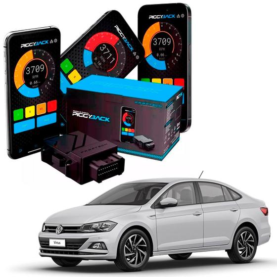 Imagem de PiggyBack Modulo Chip Aumento Potencia Torque One Motor Turbo Stage Bluetooth Virtus 1.0 200 TSI