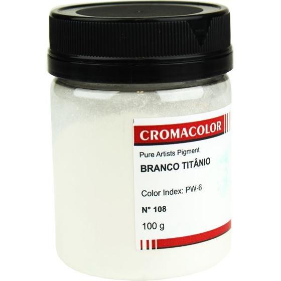 Imagem de Pigmento Artístico Cromacolor 108 Branco Titânio 100G