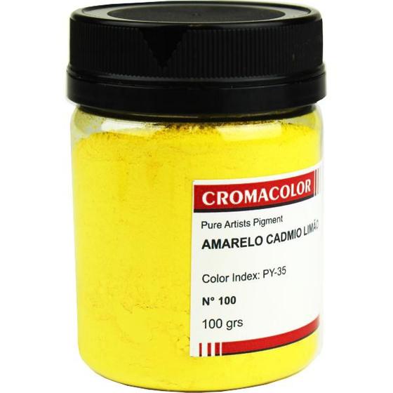 Imagem de Pigmento Artistico Puro Cromacolor 100 Amarelo Limao 100G