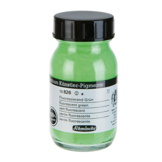 Imagem de Pigmento Fluorescente em Pó Schmincke 100ml S2 826 Green