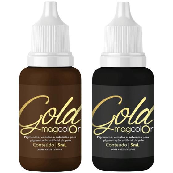 Imagem de Pigmento Mag Color Gold 5ml Micropigmentação - 2 Unidades