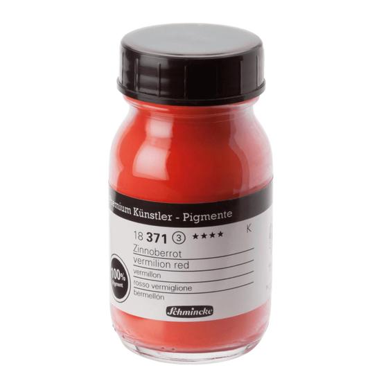 Imagem de Pigmento Para Tinta Óleo em Pó Schmincke 100ml Vermelion Red