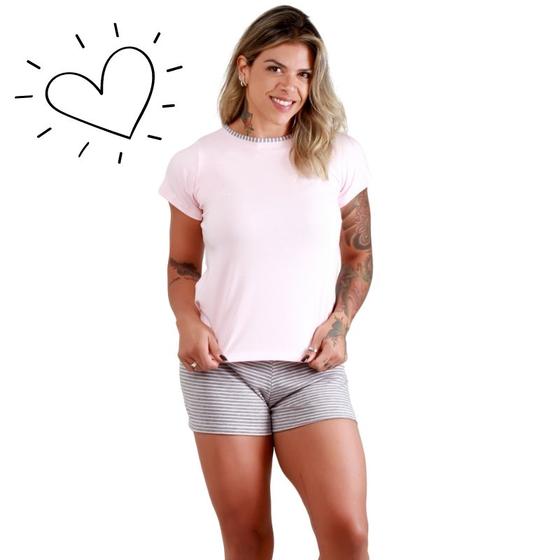 Imagem de Pijama 1/2 Manga com Short, Short Doll de Verão Angel 