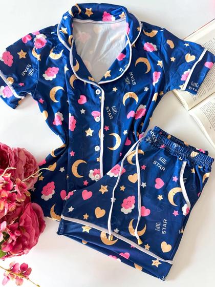 Imagem de Pijama Americano Fluity - Estampa Lua